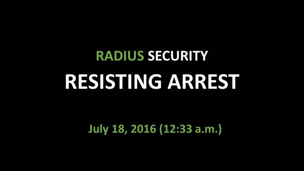 Resisting Arrest